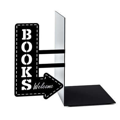 Suport lateral pentru carti - Bookshop black | Balvi