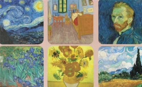 Suport pentru pahar - Van Gogh - mai multe modele | Cartexpo