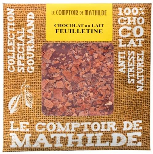 Tableta de ciocolata Comptoir de Mathilde cu lapte si biscuiti | Comptoir de Mathilde