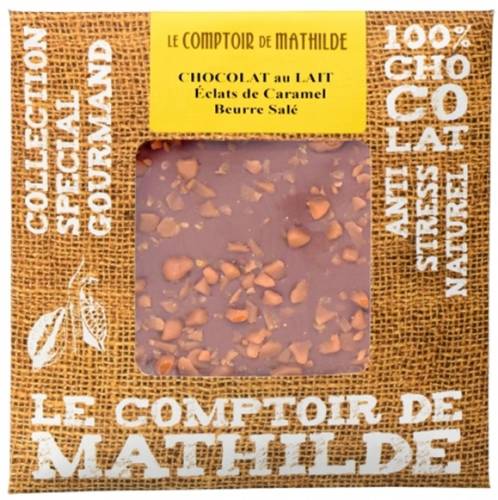 Tableta de ciocolata Comptoir de Mathilde cu lapte si caramel sarat | Comptoir de Mathilde