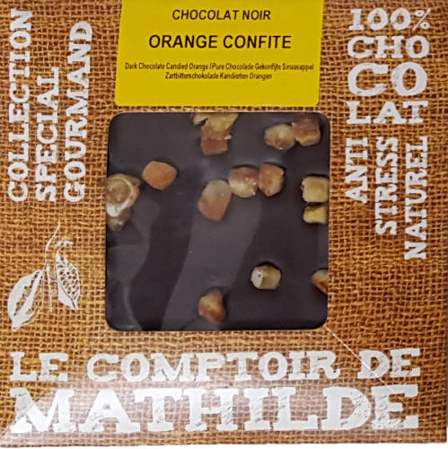 Tableta de ciocolata Comptoir de Mathilde cu portocale | Comptoir de Mathilde