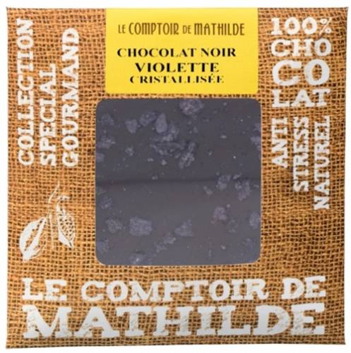 Tableta de ciocolata Comptoir de Mathilde cu violete | Comptoir de Mathilde