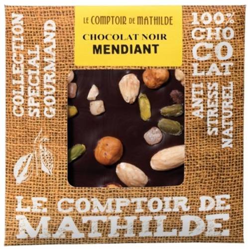 Tableta de ciocolata Comptoir de Mathilde neagra cu fructe uscate | Comptoir de Mathilde