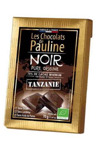 Tableta de ciocolata neagra- Tanzanie | Les Chocolats de Pauline