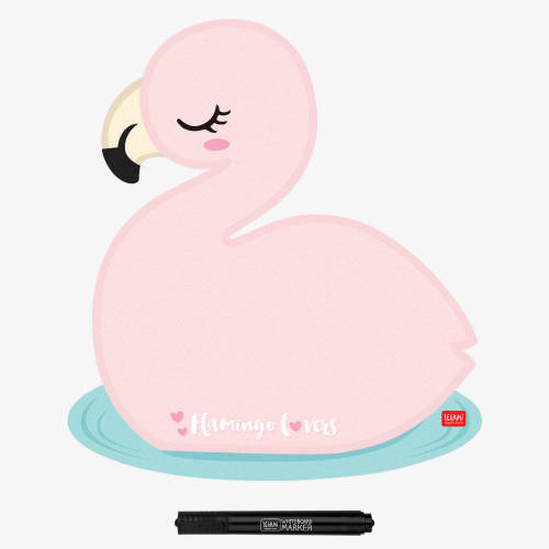 Tablita magnetica si marker - Flamingo | Legami