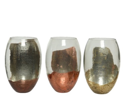 Vaza - glass - copper-walnut-gold, mai multe modele | kaemingk