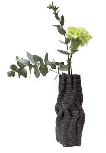 Vaza - intertwined vase gri mat | drag and drop