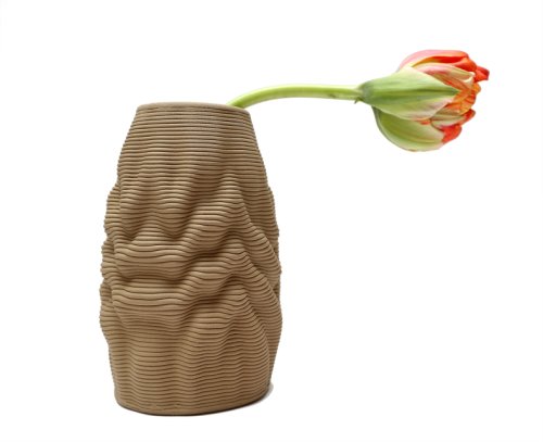 Vaza - melting vase bej mat | drag and drop
