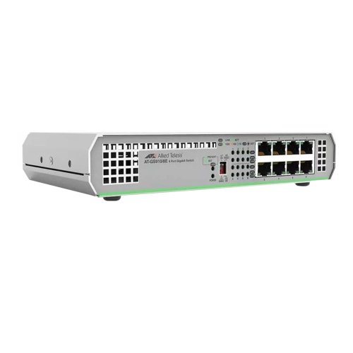 Switch cu 8 porturi Allied Telesis AT-GS910/8E-50, 16 Gbps, 11.9 Mpps, 4.000 MAC, fara management