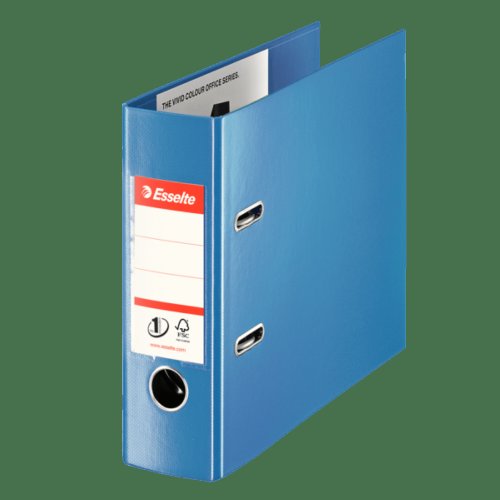 Biblioraft Esselte No.1 Power VIVIDA, pentru banci, PP/PP, 75 mm, albastru
