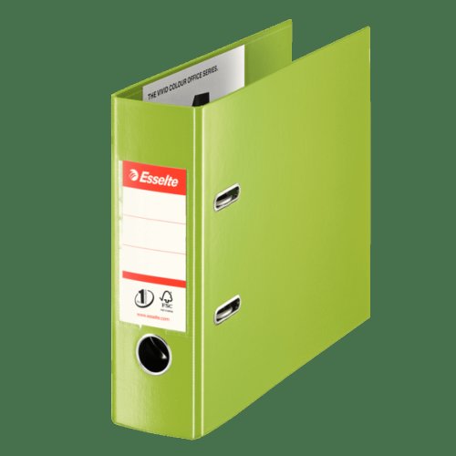 Biblioraft Esselte No.1 Power VIVIDA, pentru banci, PP/PP, 75 mm, verde