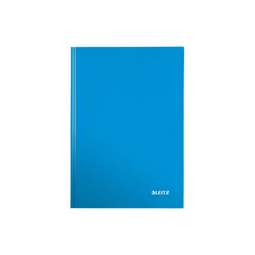 Caiet de birou Leitz WOW, A5, coperta dura, 80 file, dictando, albastru metalizat