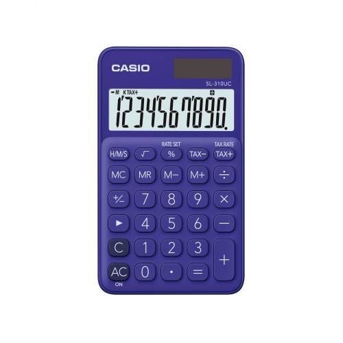 Calculator portabil Casio SL-310UC, 10 digits, violet