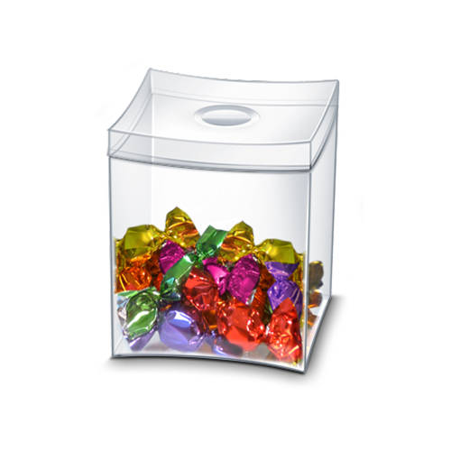 Cutie pentru dulciuri CEP Cristal, transparent