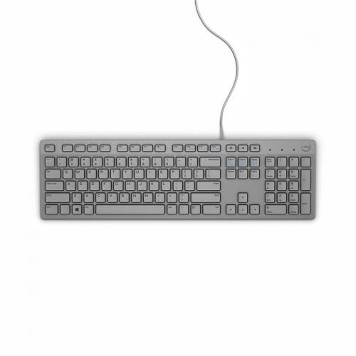 Dell Keyboard Multimedia KB216, wired, US INT layout, USB conectivity ,Color: grey