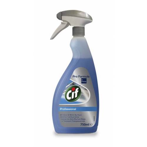 Detergent pentru geamuri Cif pro formula, cu pulverizator, 750 ml