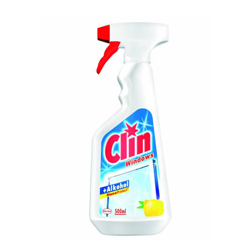 Detergent pentru geamuri Clin, cu pulverizator, 500 ml, lemon