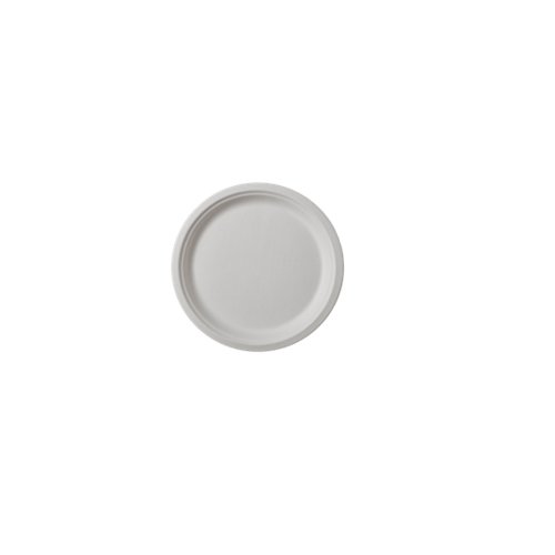 Intern - Farfurii eco, plate, albe, 22 cm, 50 buc/set