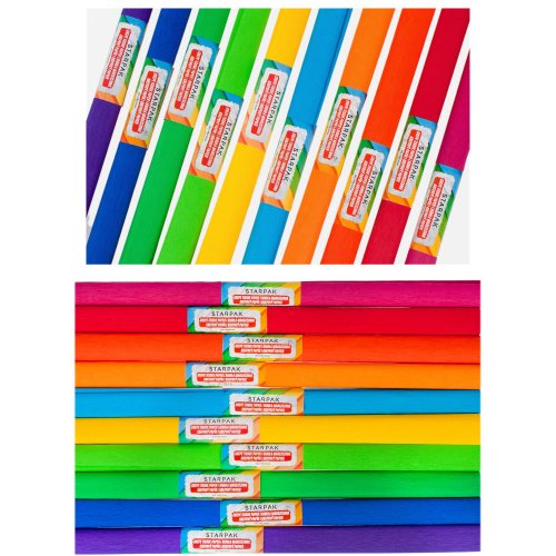 Hartie creponata Spectrum, 50 x 200 cm, diverse culori