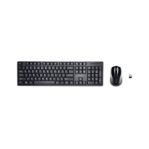 Kit tastatura + mouse Kensington profit low-profile, conexiune wireless, negru