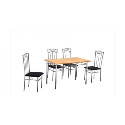 Alte Brand-uri - Set masa emma + 4 scaune, mdf, natur