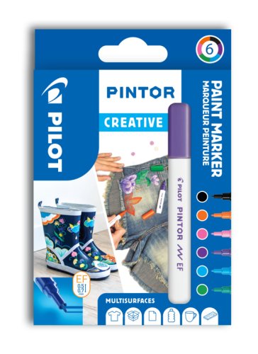 Set Pintor creativ mix 6 culori EF Pilot