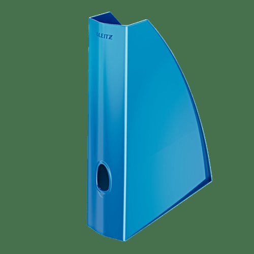 Suport vertical documente Leitz WOW, albastru metalizat