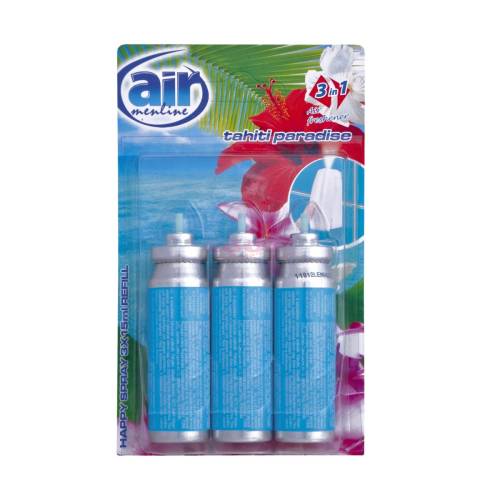 Tomil - Air menline 3in1 spray rezerva set 3 bucati tahiti paradise