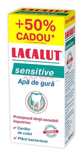 Lacalut aktiv sensitive antiplaque apa de gura