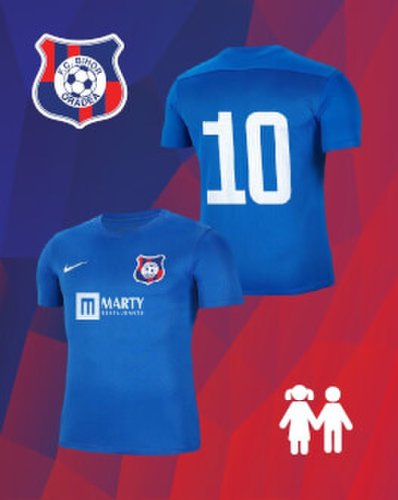 Tricou Nike, replică a tricoului de joc F.C. Bihor, pentru COPII, fără personalizare nume 2022/2023 Stadion Iuliu Bodola