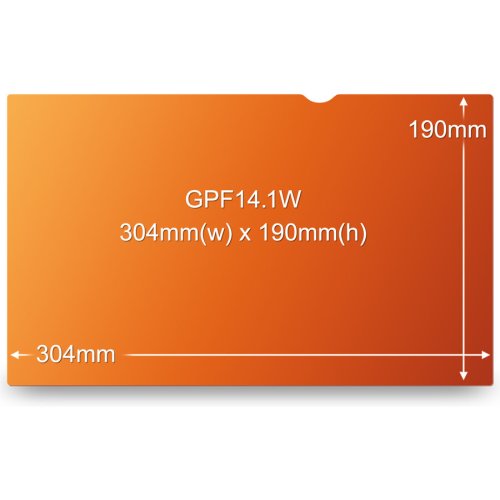 3M Filtru de confidentialitate GPF14.1W |19.0cm x 30.4cm| auriu