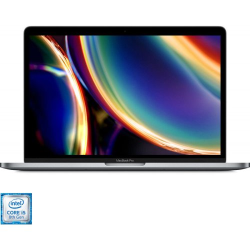 Apple Laptop Apple 13.3'' MacBook Pro 13 Retina with Touch Bar, Coffee Lake i5 1.4GHz, 8GB, 256GB SSD, Intel Iris Plus 645, Mac OS Catalina, Space Grey, INT keyboard