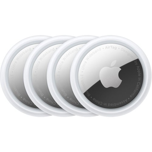 Apple Set 4 buc Apple AirTag, Argintiu-Negru