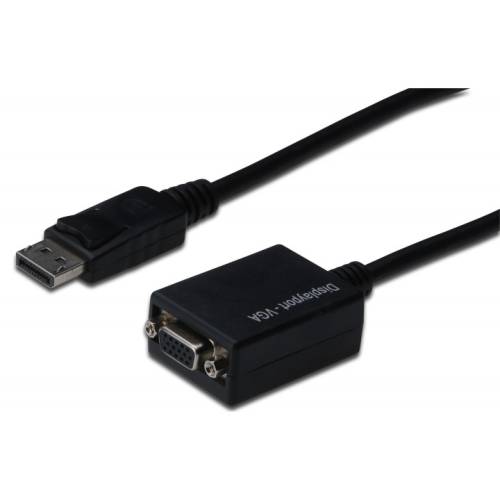 ASM ASSMANN Displayport 1.1a Adapter Cable DP M (plug)/DSUB15 F (jack) 0,15m black