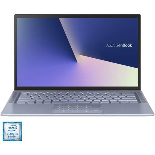 Asus Laptop Ultraportabil Asus Zenbook 14 Ux431fa Procesor Intel Core I5-10210u Pana La 4.20 Ghz Comet Lake, 14, Full Hd, 8gb, 512gb Ssd, Intel Uhd Graphics, Albastru, Free Dos