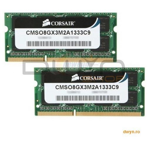 CORSAIR Corsair SODIMM DDR3 8GB 1333MHz, KIT 2x4GB ValueSelect