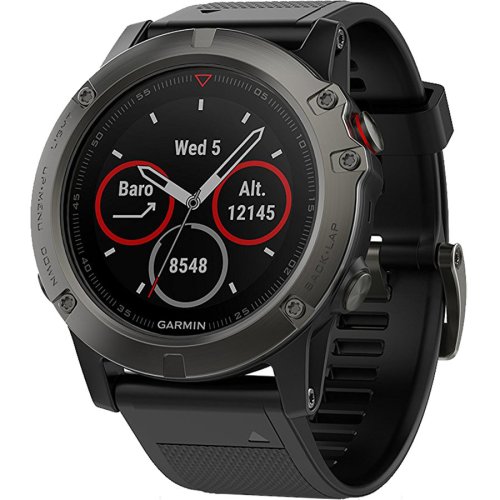 GARMIN Smartwatch Fenix 5x Sapphire Edition Otel Inoxidabil Gri