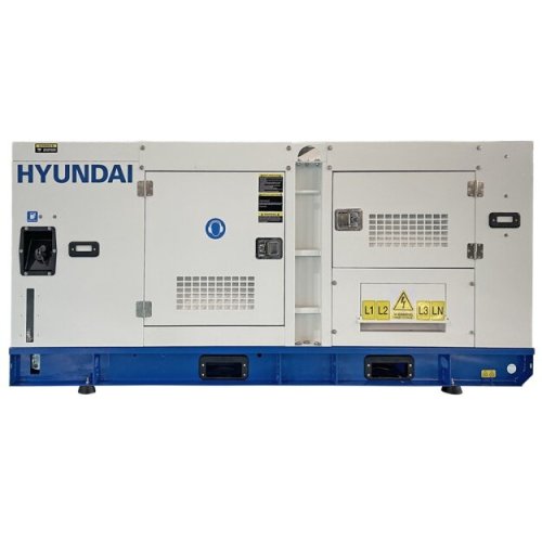 Hyundai Generator de curent trifazat cu motor diesel Hyundai DHY80L, 64 kW, 85 dB, pornire electrica, consum estimat 21.5 litri/ora