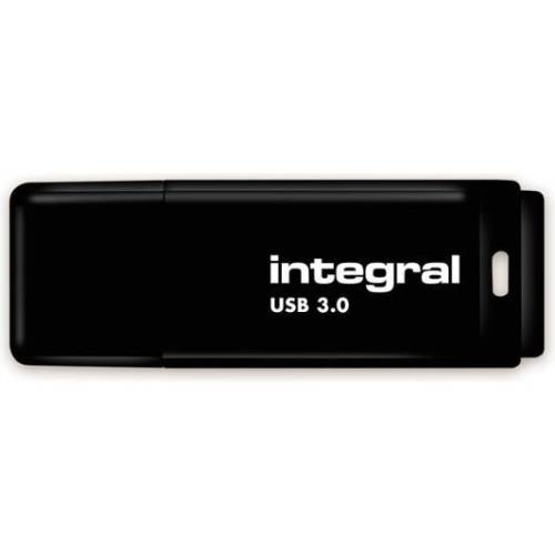 integral Integral Flashdrive Black 128GB USB3.0, Snap-on cap design