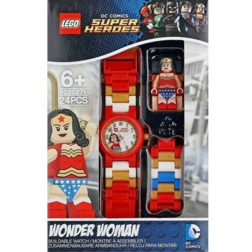 LEGO® Ceas LEGO DC Super Heroes Wonder Woman, rosu (8020271)