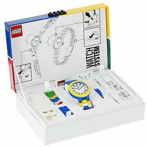 LEGO® LEGO Brick Blue - Ceas pentru adulți (9008016)