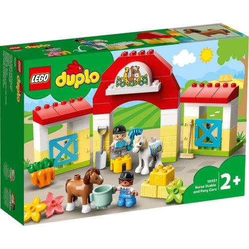 LEGO® LEGO DUPLO - Grajdul poneilor 10951, 65 piese