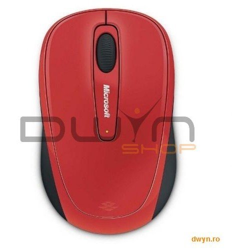 Microsoft Wireless Mobile Mouse3500 Flame Red Gloss