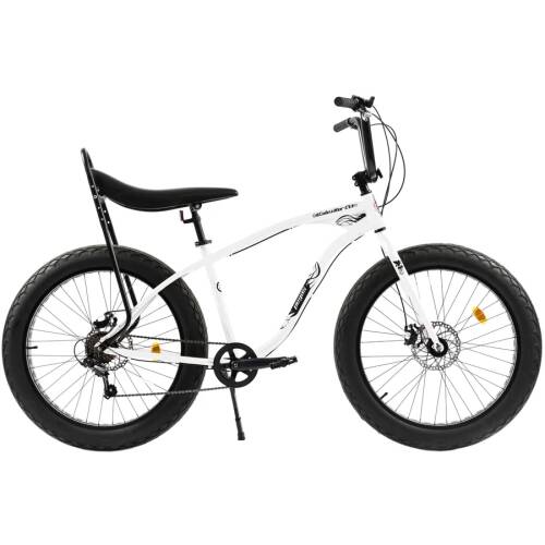 PEGAS Bicicleta Pegas Fat Bike Cutezator Ev Banana 7s, Alb Perlat