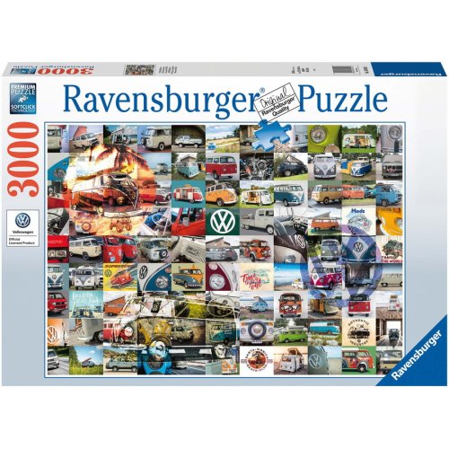 Ravensburger Puzzle Ravensburger - 99 momente cu Volkswagen, 3000 piese