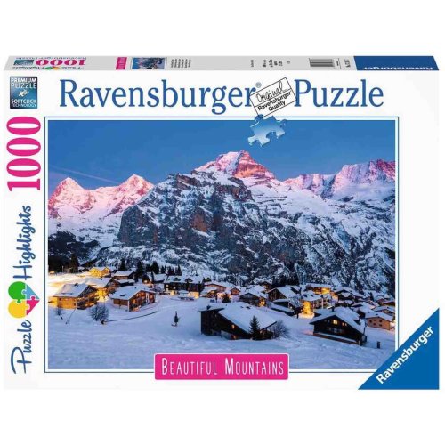 Ravensburger Puzzle Ravensburger Beautiful Mountains - Berner Mürren, 1000 piese