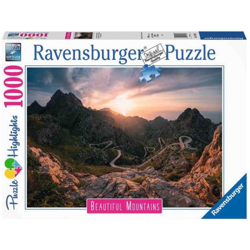 Ravensburger Puzzle Ravensburger Beautiful Mountains - Serra de Tramuntana, 1000 piese