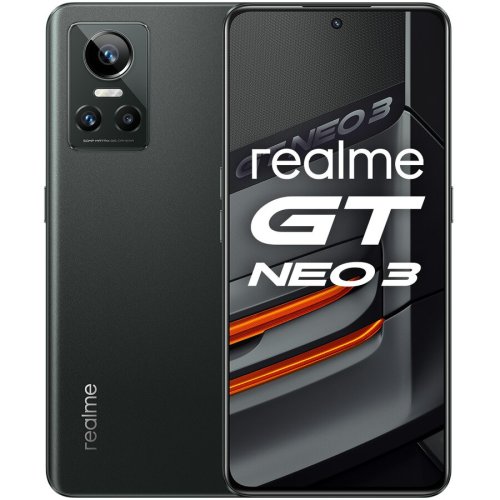 REALME Telefon mobil Realme GT NEO 3, Dual Sim, 12GB RAM, 256GB, 5G, Asphalt Black
