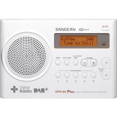 Sangean Radio Sangean DPR-69+ W DAB+ / FM-RDS