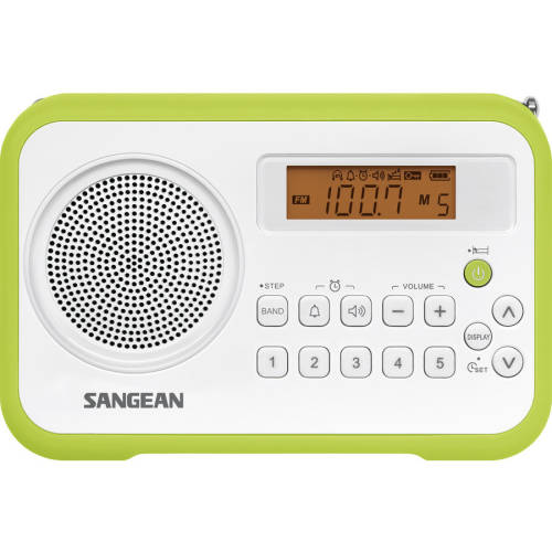 Sangean Radio Sangean PR-D18W/G AM / FM- stereo, verde